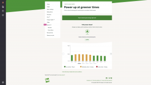Image showing the results from NESO in terms of when green electricity is available on the national grid.  Some of that is from solar generation.